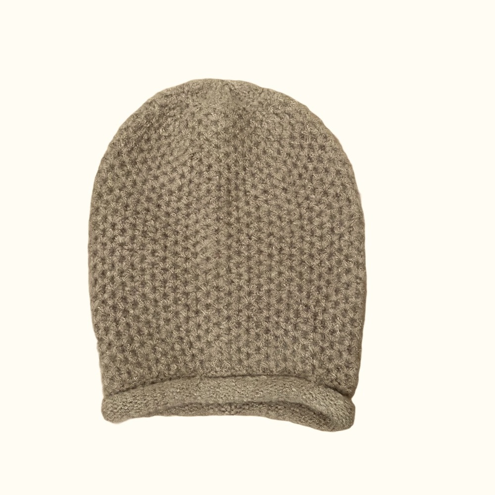 Free People Dreamland Knit Beanie Taupe
